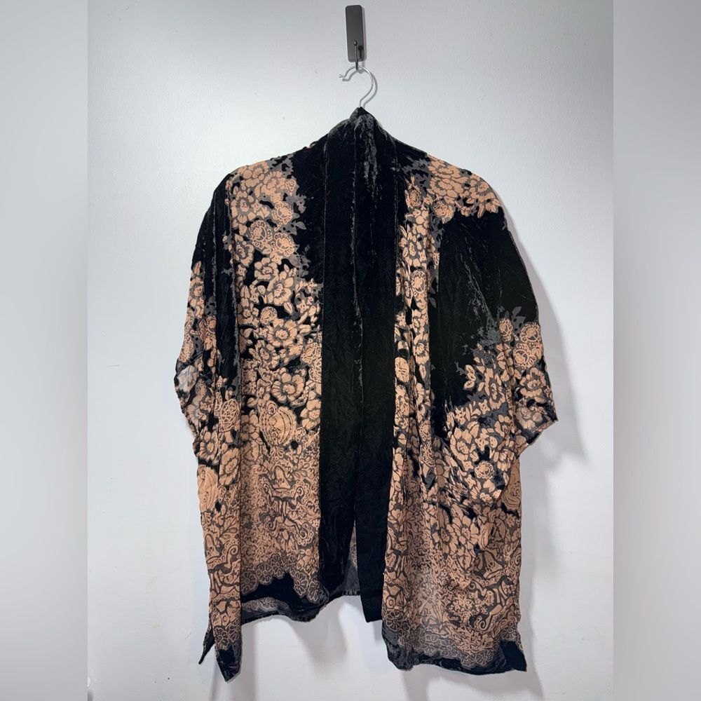 Dream keeper collection womens OS burnout velvet floral kimono drk Fairy witchy